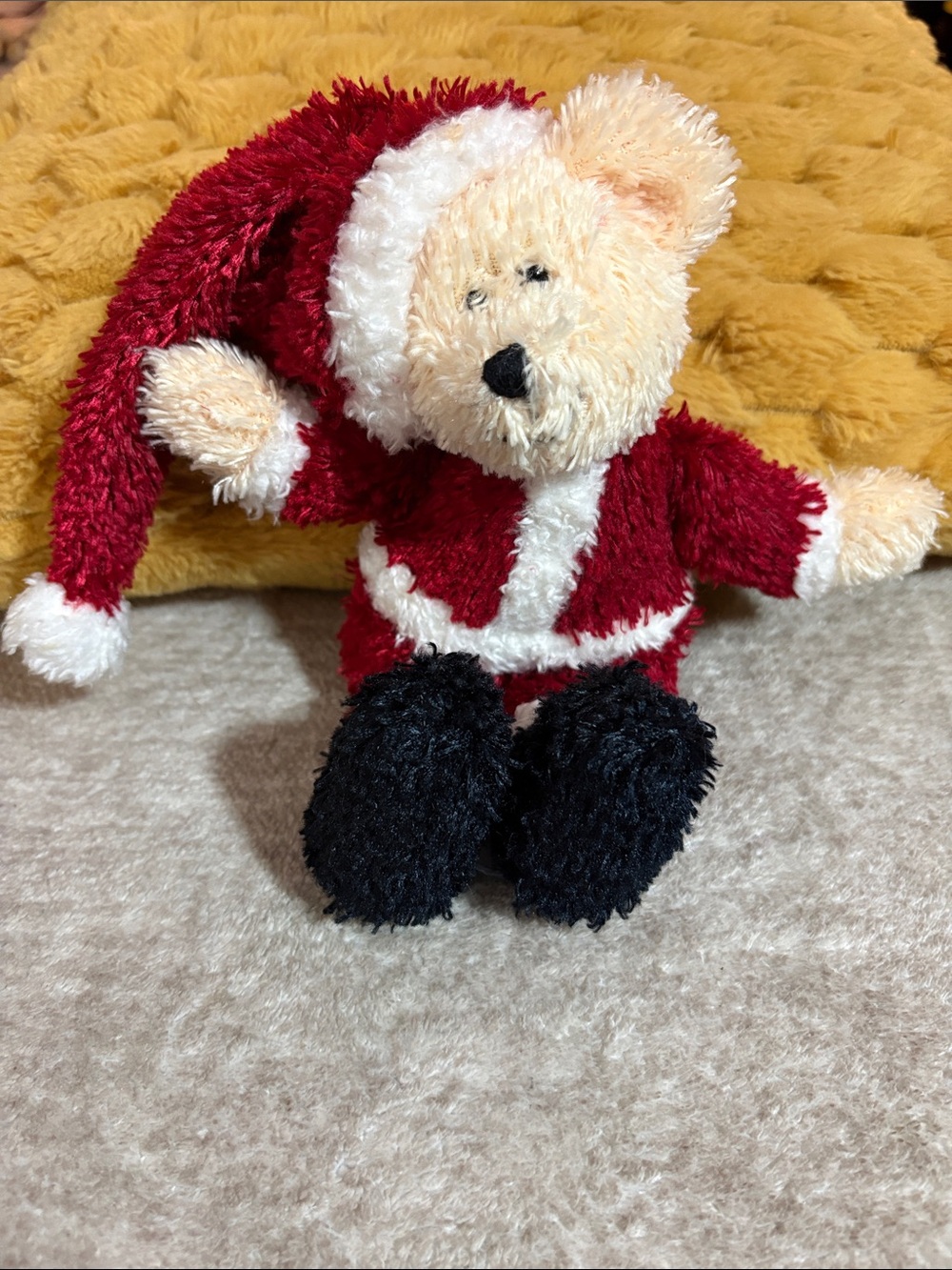 Plushed stuffed animal. Boyd’s Bear Collection. Santa Bear.